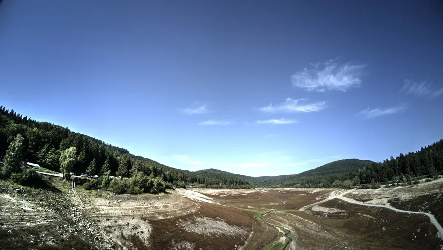 Schwarzenbachtalsperre, Baustelle