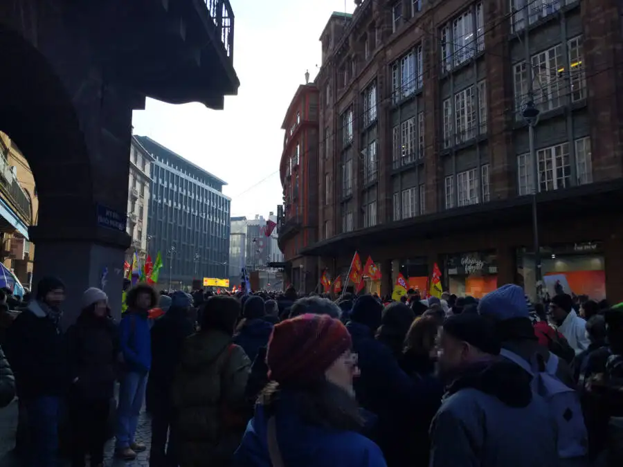 Protest in Straßburg