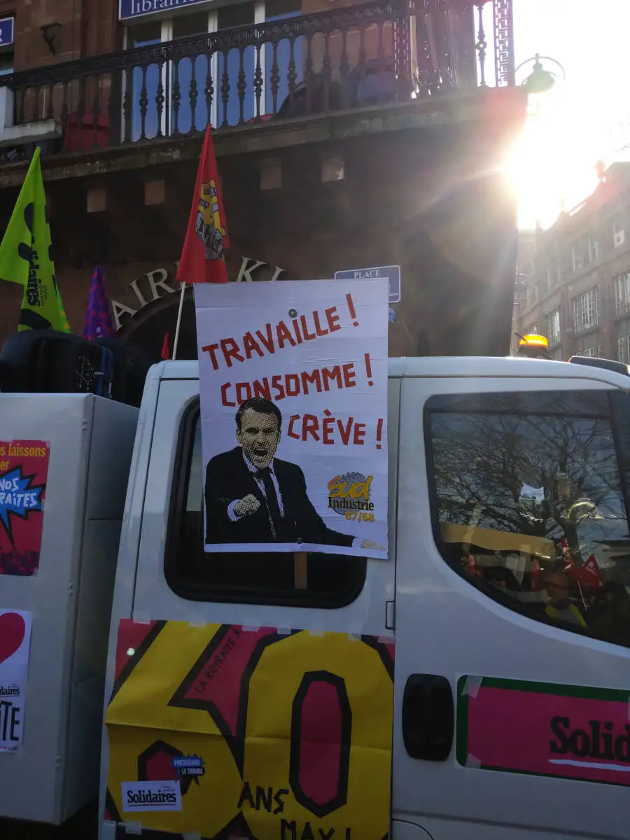 Protest in Straßburg