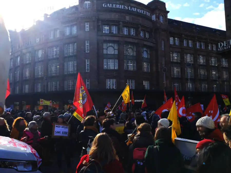 Protest in Straßburg