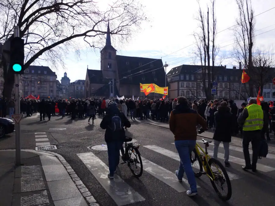 Protest in Straßburg