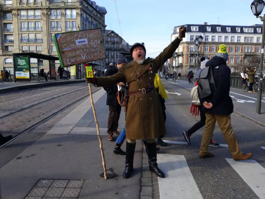 Protest in Straßburg