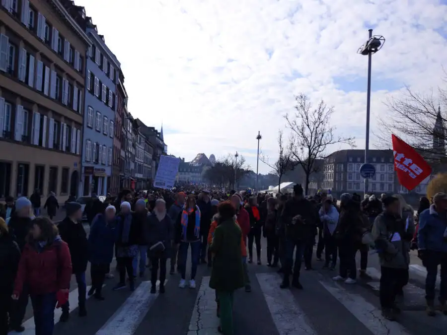 Protest in Straßburg