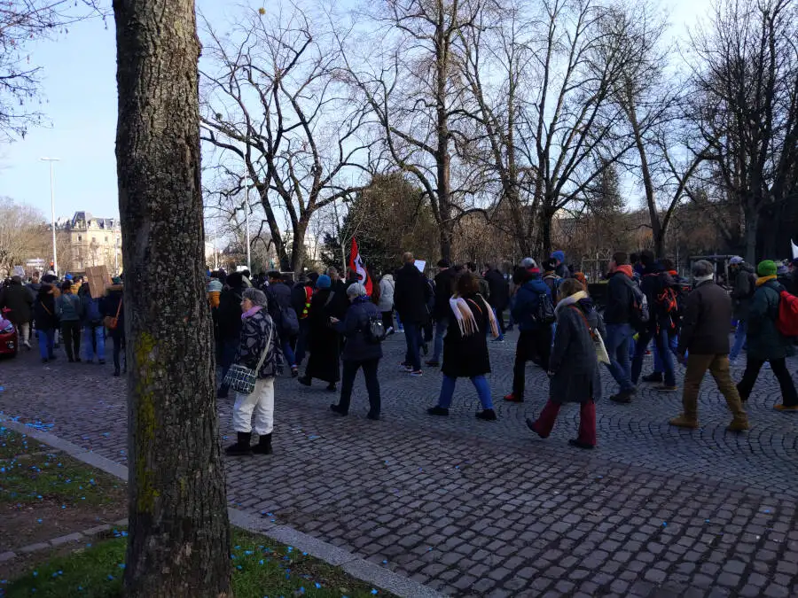 Protest in Straßburg
