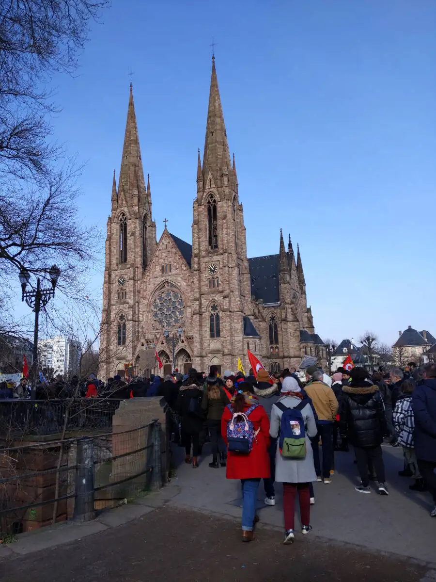 Protest in Straßburg
