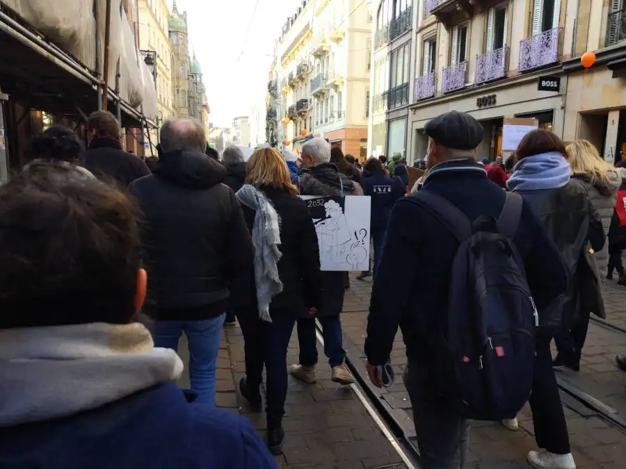 Protest in Straßburg